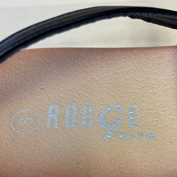 ROUGE Black Platform Sandals Women’s 8M - Picture 8 of 8